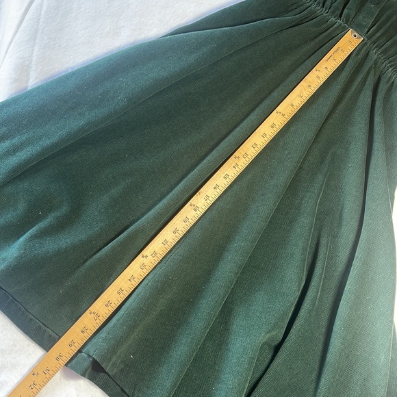 Vintage Orvis 14 P Green Dress Corduroy Long Sleeve ShirtDress Shirt USA Cotton - Picture 14 of 14